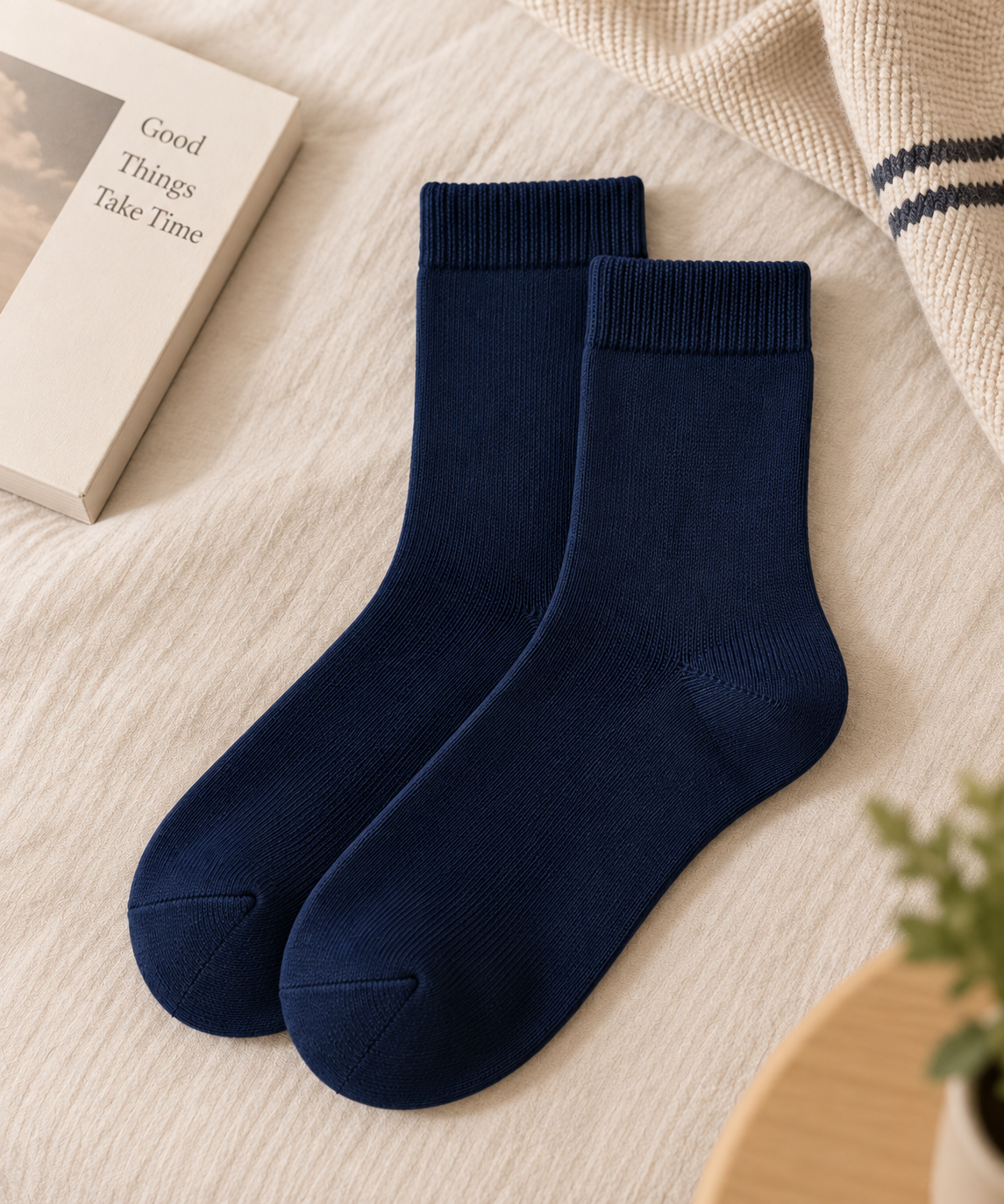 Navy Blue Socks (Pair of 2)
