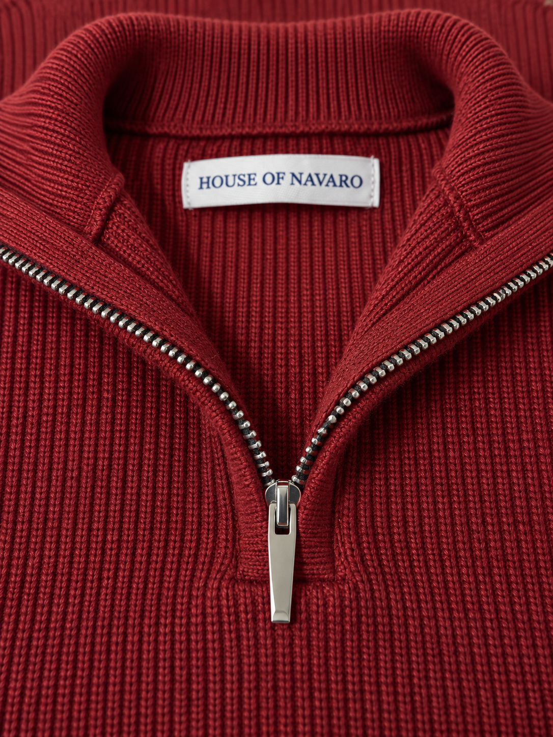 Maroon Zip Pull Over